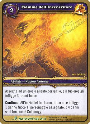 MOLTEN CORE RAID 20/53 Fiamme dell'Inceneritore non comune -NEAR MINT-