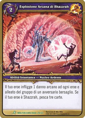 MOLTEN CORE RAID 29/53 Esplosione Arcana di Shazzrah non comune -NEAR MINT-