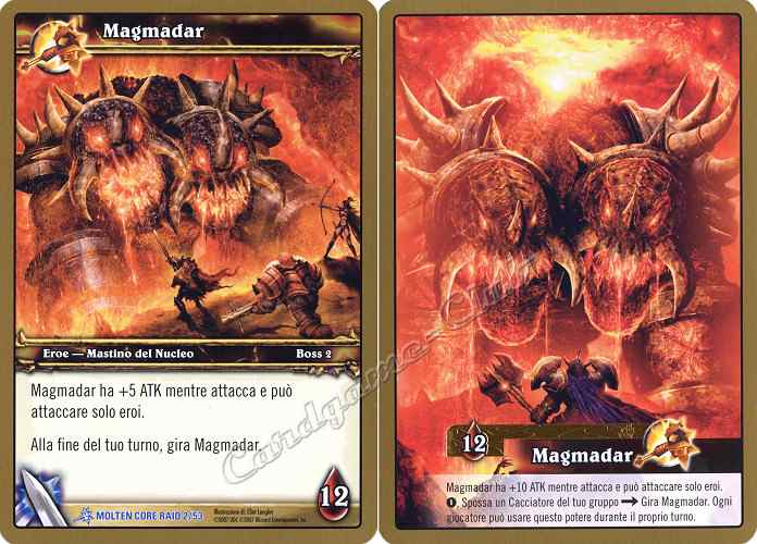 MOLTEN CORE RAID 02/53 Magmadar rara oversize -NEAR MINT-