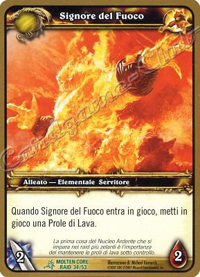 MOLTEN CORE RAID 34/53 Signore del Fuoco non comune -NEAR MINT-