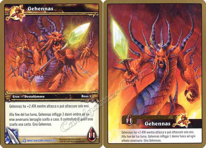 MOLTEN CORE RAID 03/53 Gehennas rara oversize -NEAR MINT-