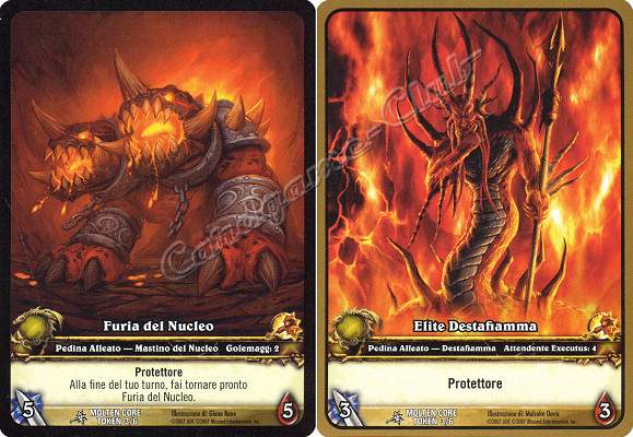 MOLTEN CORE TOKEN 3/6 Furia del Nucleo/Elite Destafiamma comune -NEAR MINT-