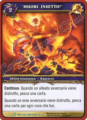 MOLTEN CORE RAID 42/53 \"MUORI INSETTO\" non comune -NEAR MINT-