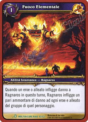 MOLTEN CORE RAID 43/53 Fuoco Elementale non comune -NEAR MINT-