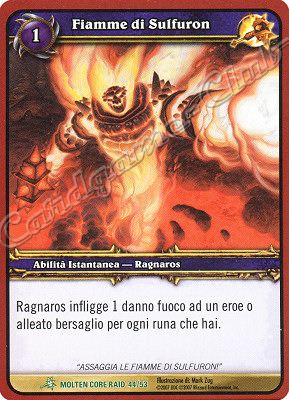 MOLTEN CORE RAID 44/53 Fiamme di Sulfuron non comune -NEAR MINT-