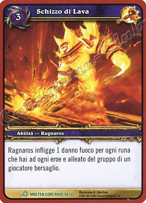MOLTEN CORE RAID 48/53 Schizzo di Lava non comune -NEAR MINT-