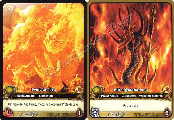 MOLTEN CORE TOKEN 4/6 Prole di Lava/Elite Destafiamma comune -NEAR MINT-