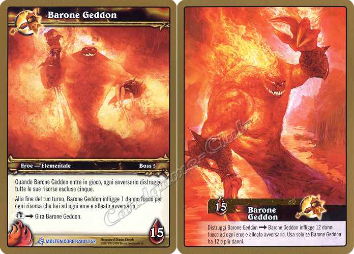 MOLTEN CORE RAID 05/53 Barone Geddon rara oversize -NEAR MINT-