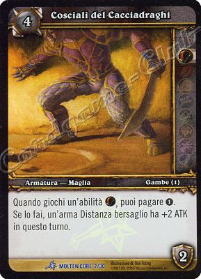 MOLTEN CORE 02/30 Cosciali del Cacciadraghi rara foil -NEAR MINT-