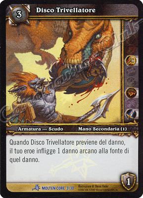 MOLTEN CORE 03/30 Disco Trivellatore rara foil -NEAR MINT-