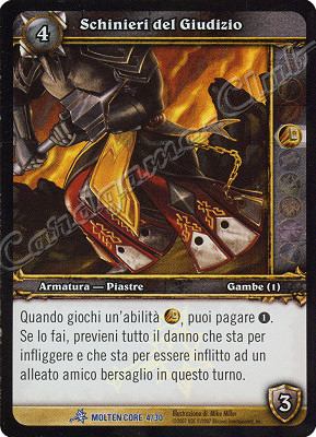 MOLTEN CORE 04/30 Schinieri del Giudizio rara foil -NEAR MINT-