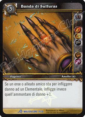 MOLTEN CORE 11/30 Banda di Sulfuras rara foil -NEAR MINT-