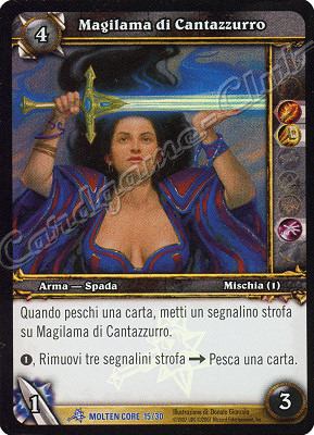 MOLTEN CORE 15/30 Magilama di Cantazzurro rara foil -NEAR MINT-