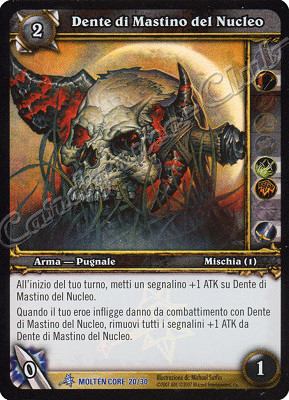 MOLTEN CORE 20/30 Dente di Mastino del Nucleo rara foil -NEAR MINT-