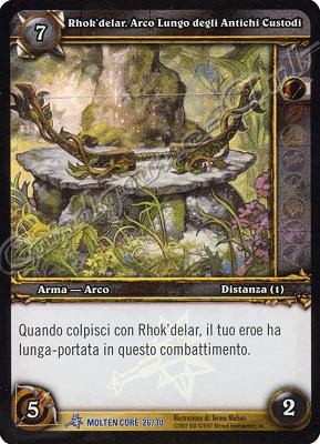 MOLTEN CORE 26/30 Rhok'delar, Arco Lungo degli Artigli Custodi rara foil -NEAR MINT-