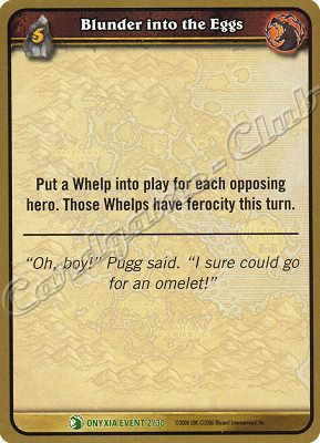 ONYXIA EVENT 02/30 Blunder into the Eggs non comune -NEAR MINT-