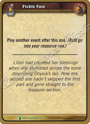 ONYXIA EVENT 12/30 Fickle Fate non comune -NEAR MINT-