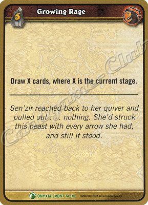 ONYXIA EVENT 14/30 Growing Rage non comune -NEAR MINT-