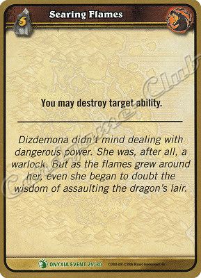 ONYXIA EVENT 25/30 Searing Flames non comune -NEAR MINT-