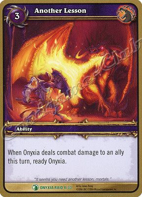 ONYXIA RAID 04/33 Another Lesson non comune -NEAR MINT-