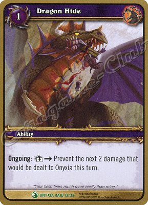 ONYXIA RAID 13/33 Dragon Hide non comune -NEAR MINT-
