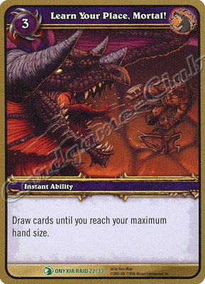ONYXIA RAID 22/33 Learn Your Place, Mortal! non comune -NEAR MINT-