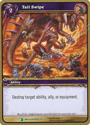ONYXIA RAID 26/33 Tail Swipe non comune -NEAR MINT-