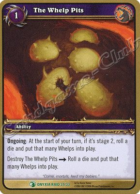 ONYXIA RAID 31/33 The Whelp Pits non comune -NEAR MINT-