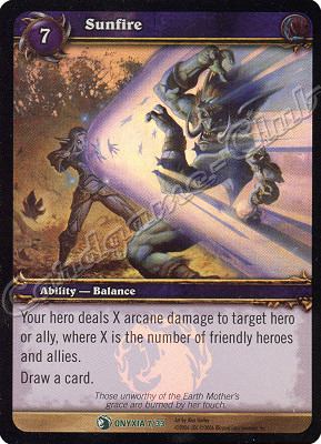 ONYXIA 07/33 Sunfire non comune foil -NEAR MINT-