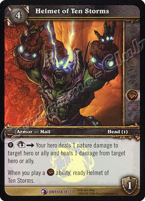 ONYXIA 14/33 Helmet of Ten Storms epica foil -NEAR MINT-