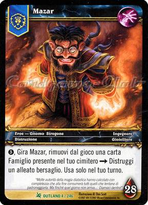 OUTLAND 004 / 246 Mazar non comune -NEAR MINT-