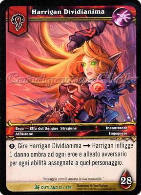 OUTLAND 012 / 246 Harrigan Dividianima non comune -NEAR MINT-