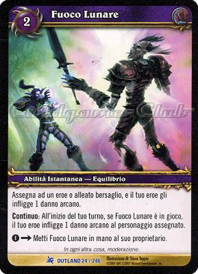 OUTLAND 024 / 246 Fuoco Lunare rara -NEAR MINT-