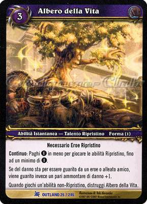 OUTLAND 026 / 246 Albero della Vita rara -NEAR MINT-