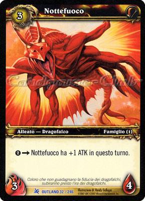 OUTLAND 032 / 246 Nottefuoco rara -NEAR MINT-