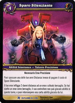 OUTLAND 035 / 246 Sparo Silenziante rara -NEAR MINT-