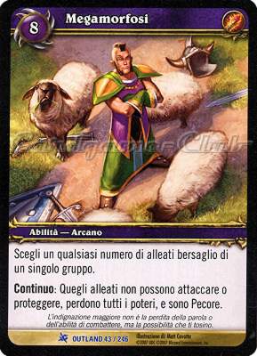 OUTLAND 043 / 246 Megamorfosi rara -NEAR MINT-