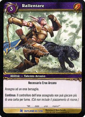 OUTLAND 045 / 246 Rallentare rara -NEAR MINT-