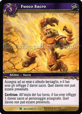 OUTLAND 056 / 246 Fuoco Sacro non comune -NEAR MINT-