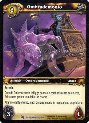 OUTLAND 061 / 246 Ombrademonio rara -NEAR MINT-