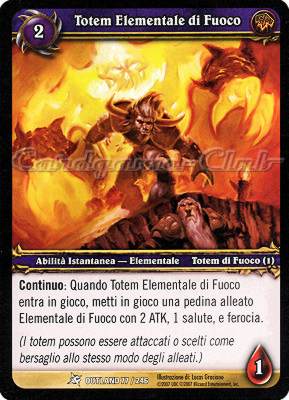 OUTLAND 077 / 246 Totem Elementale di Fuoco comune -NEAR MINT-
