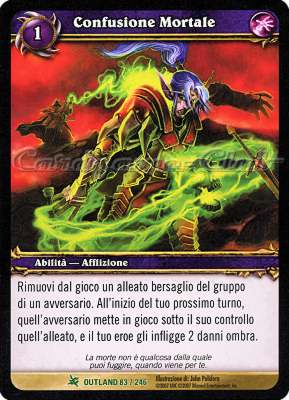 OUTLAND 083 / 246 Confusione Mortale non comune -NEAR MINT-