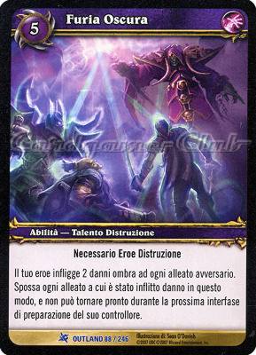 OUTLAND 088 / 246 Furia Oscura rara -NEAR MINT-
