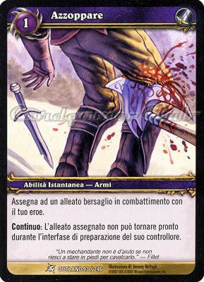 OUTLAND 093 / 246 Azzoppare comune -NEAR MINT-