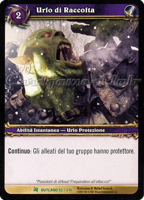 OUTLAND 095 / 246 Urlo di Raccolta non comune -NEAR MINT-