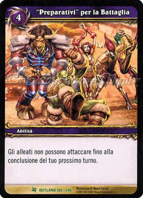 OUTLAND 100 / 246 "Preparativi" per la Battaglia non comune -NEAR MINT-