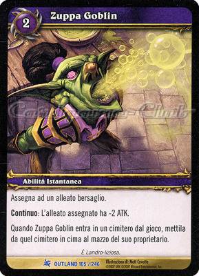 OUTLAND 105 / 246 Zuppa Goblin rara -NEAR MINT-