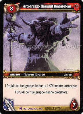 OUTLAND 151 / 246 Arcidruido Hamuul Runatotem epica -NEAR MINT-