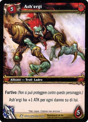 OUTLAND 152 / 246 Ash'ergi comune -NEAR MINT-