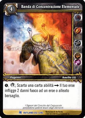 OUTLAND 212 / 246 Banda di Concentrazione Elementale rara -NEAR MINT-